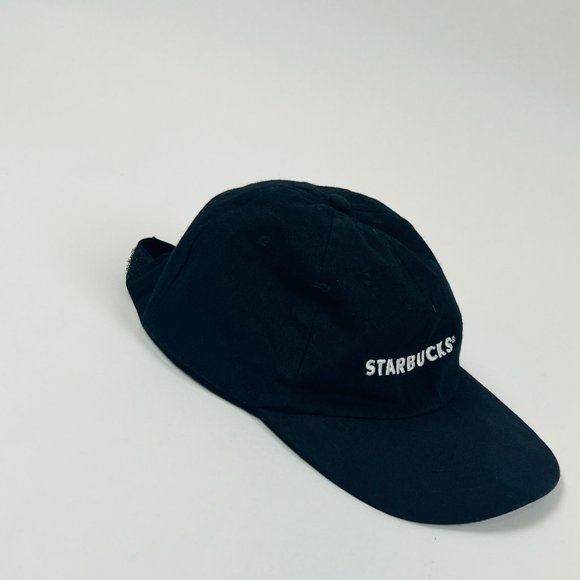Starbucks Logo Employees Black Uniform Embroidered Adjustable Baseball Hat - Picture 4 of 6